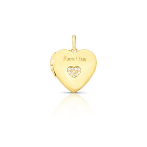 Colar Mini Relicário Coração Com Foto